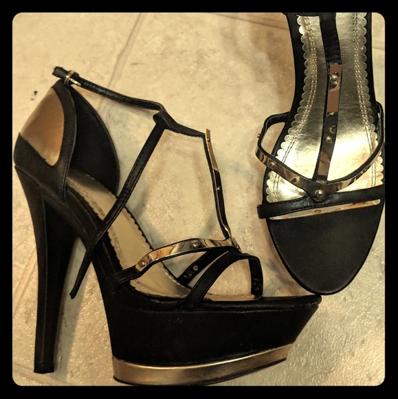Shii by journey platform heels - Picture 1 of 3